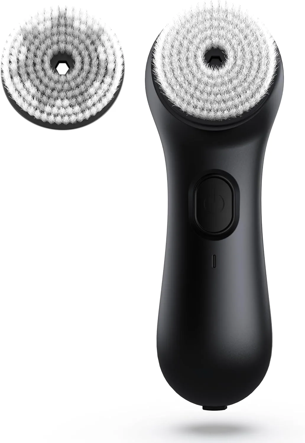 NågraCoola Face Scrubber Exfoliator, Rotating Facial Cleansing Brush for Men & Women, Rechargeable Waterproof, Electric Spin Face Scrub Brush with 2 Heads for Gentle Exfoliating & Deep Cleansing