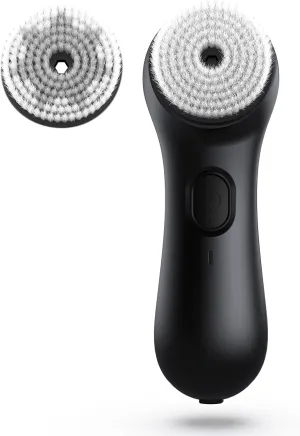 NågraCoola Face Scrubber Exfoliator, Rotating Facial Cleansing Brush for Men & Women, Rechargeable Waterproof, Electric Spin Face Scrub Brush with 2 Heads for Gentle Exfoliating & Deep Cleansing