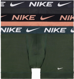 Nike Men`s Essential Micro Trunks 3 Pack (Olive(KE1014-341)/B_B, X-Large)