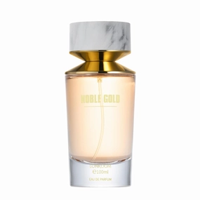 Noble Gold Perfume for Women, 3.4 fl oz/100ml Eau de Parfum Spray Long-Lasting Fragrance, Oriental Floral Notes of Almond, Praline, Red Berries, Iris, Violet, Vetiver, Moss, Tonka Bean