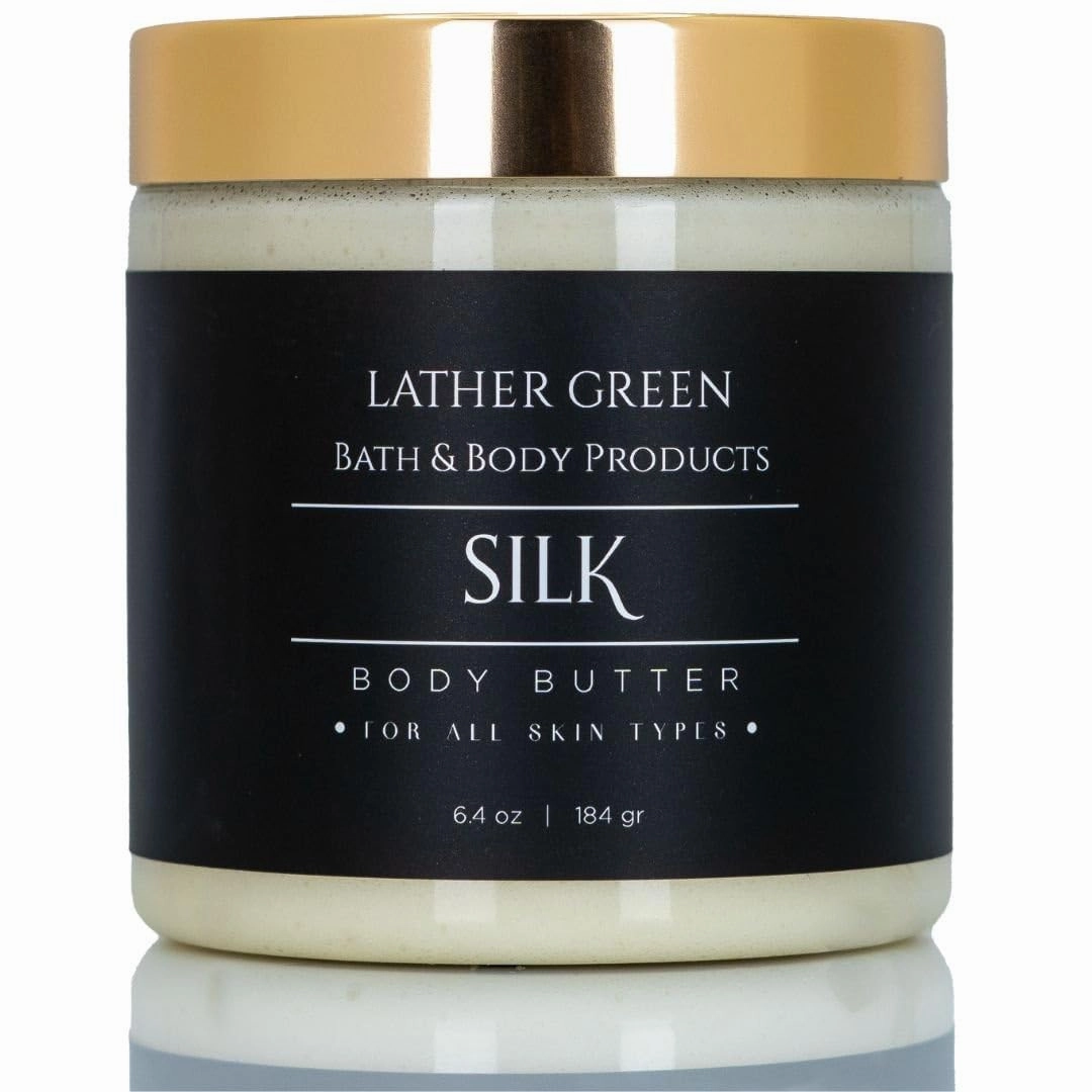 Nourishing & Hydrating - Deep Moisturizing for All Skin Types with Shea & Mango Butter (6.4 OZ, Silk fragrance)
