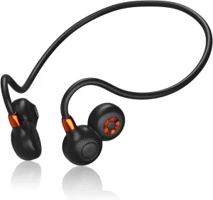 Ortizan Open Ear Headphones, Bluetooth 5.3 Wireless Air Conduction Headphones Sport Earbuds, Premium Sound, IPX6 Waterproof, Clear Call, 19g Lightweight Earphones for Running Cycling Workouts (Black)