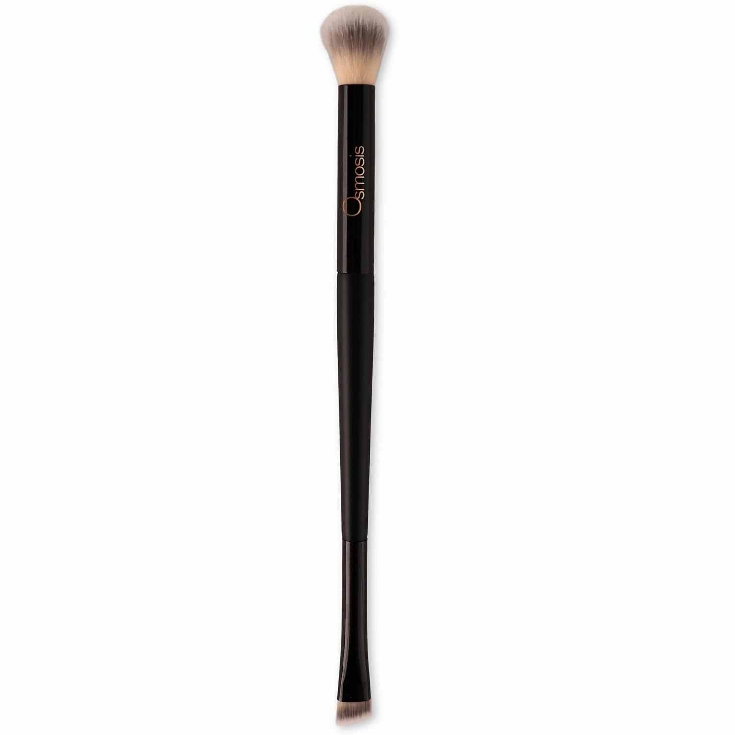 Osmosis 2-in-1 Dual Ended Line & Blend Brush for Precision Eye Liner and Eye Shadow, Thin Slanted Flat Angle Ultra Soft Bristles