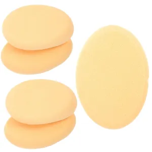 PartyKindom Facial Powder Puff Set 5pcs Makeup for Velvet Dry Wet Multipurpose Beauty Tool