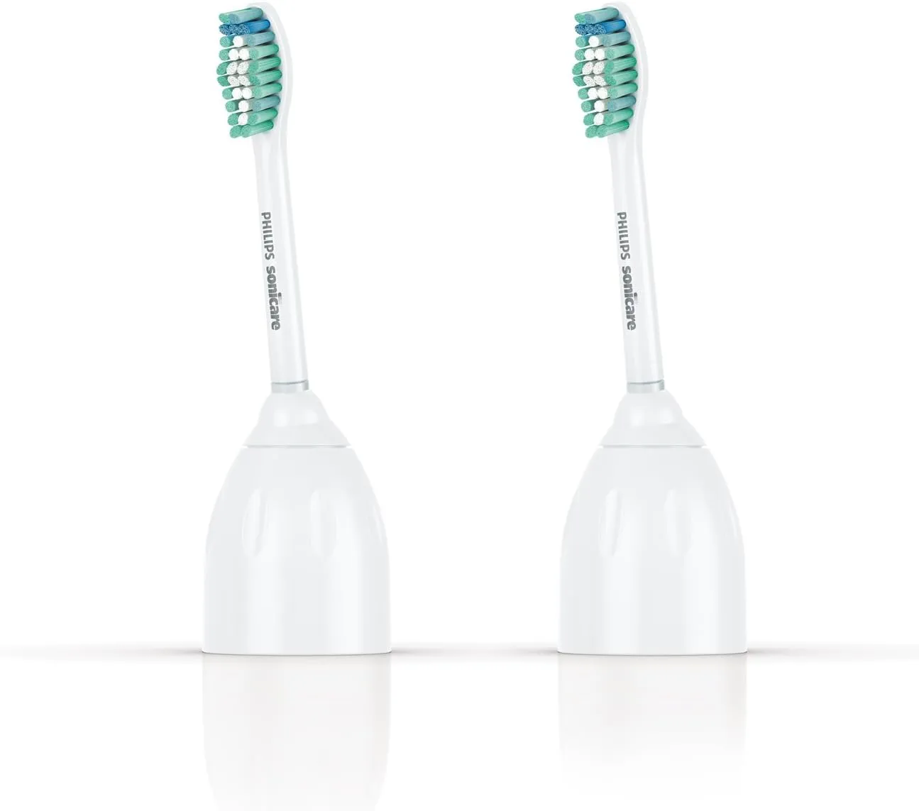 Philips Sonicare Genuine E-Series Replacement Toothbrush Heads, 2 Brush Heads, White, HX7022/66