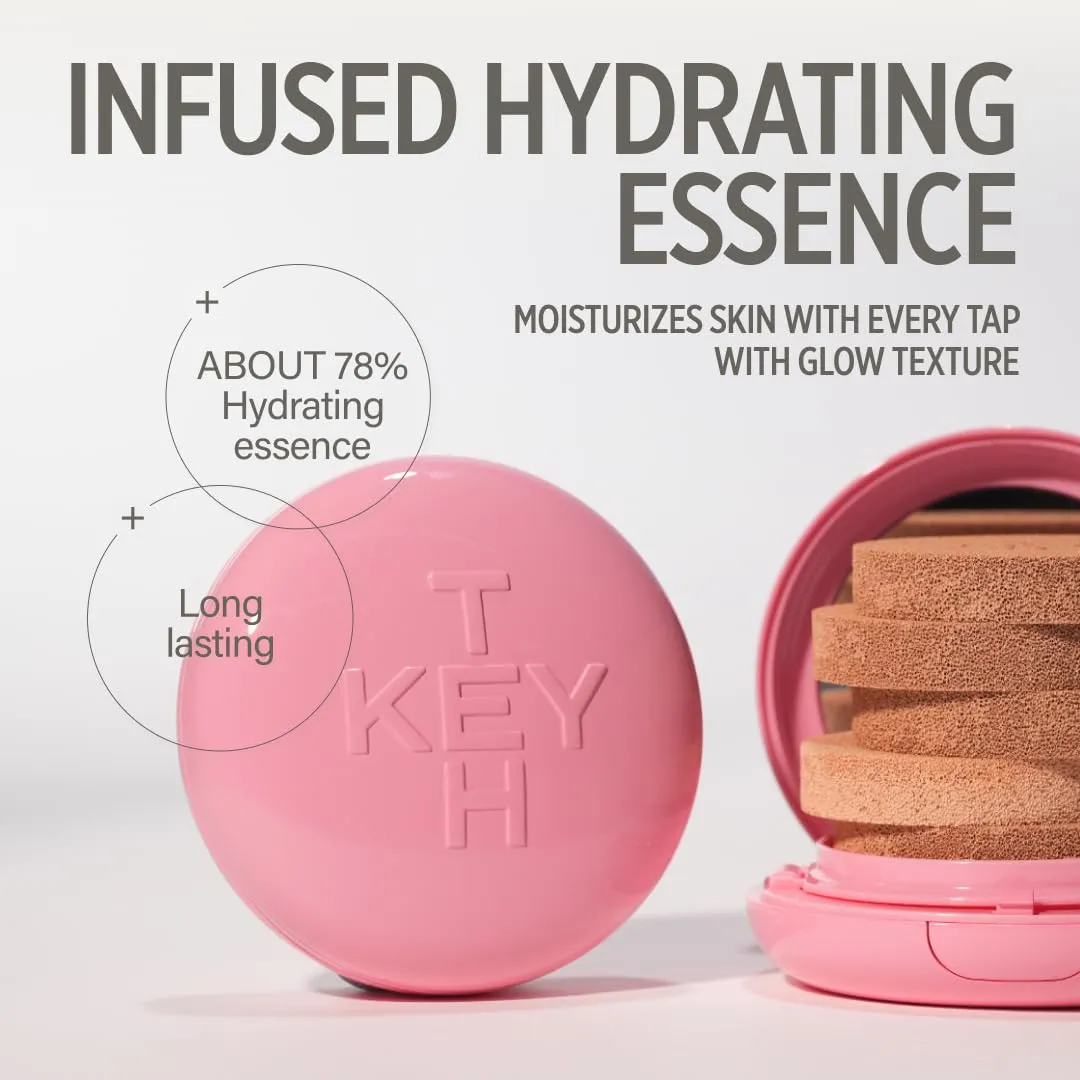 PINK MAGNET CUSHION #01 IVORY BEIGE (15G, 0.52 OZ.) / Magnetic Adherence, Dewy Radiance, 77% moisture essence, Glow Film Complex, Skin Film Polymer