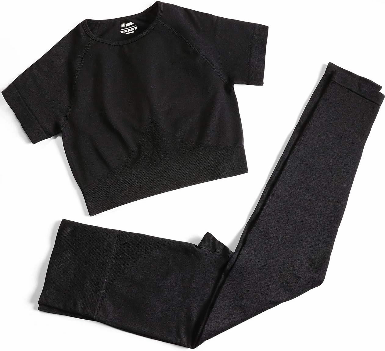 PINKSAVIOR Workout Sets for Women Two Piece Outfits Seamless High Waist Leggings Yoga Crop Tops Athletic Sports Gym Sets