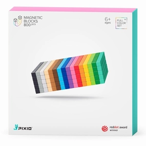 PIXIO-800 Magnetic Blocks in 16 Colors  Free App