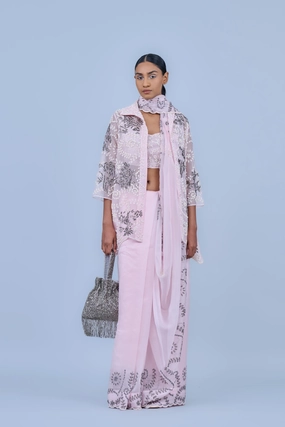 Powder Ec Silk Organza Blouse