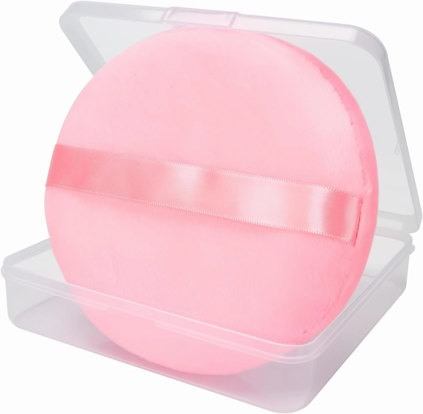 Powder Puff, 6'' Powder Puff for Body Powder,Body Powder Puff and Container, Body Powder Applicator,Oversize Dust Puffs for Women,Extra Large Powder Puffs for Face Powder
