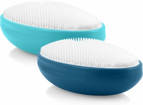 Premium Ingrown Hair Exfoliating Brush, Couple's Edition: Prevents Razor Bumps, Shave, Laser, Wax, Epilation, Dermaplaning – Waterproof, Mold Resistant