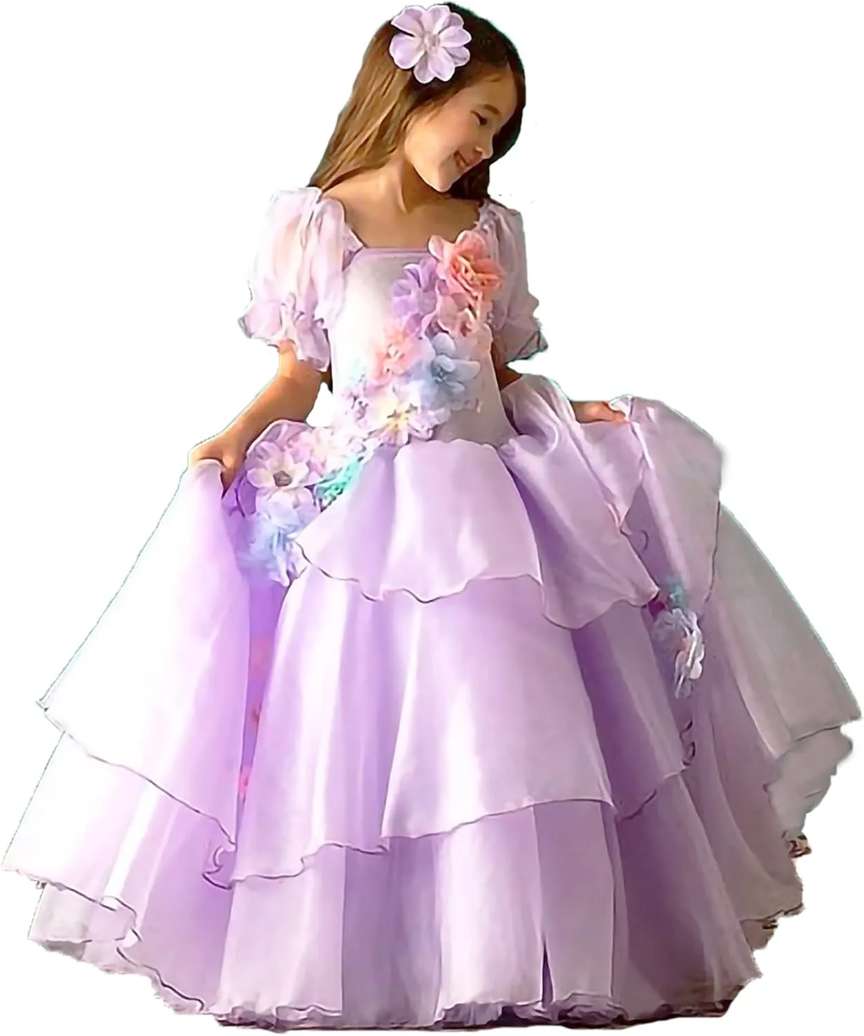 Princess Belle Dress up Halloween Fairy Costume for Toddler Girls, Special Occasion Dresses Birthday Party, Yellow