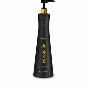 Progress Reductor Reconstructor 1L | Brazilian Keratin Treatment | Progressive Brush Hair Straightening | Smoothing System | Volume Reducer | 100% Straight | Frizzy Free