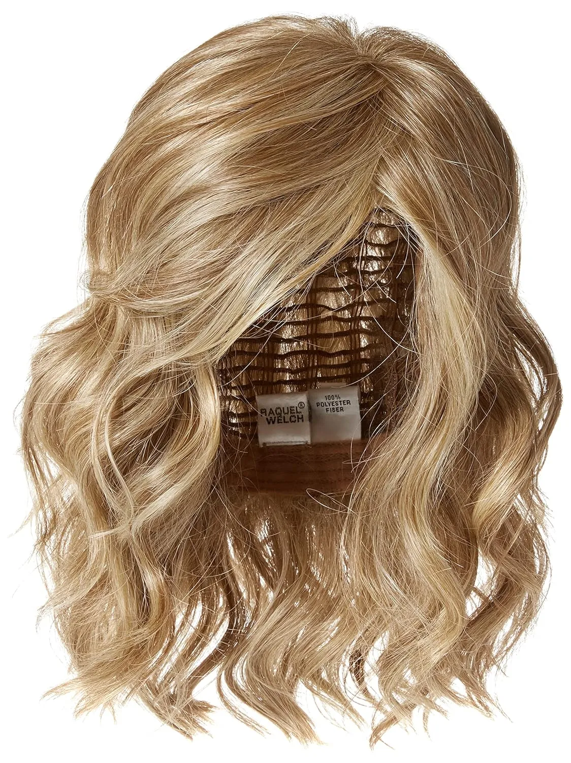 Raquel Welch Editor's Pick Layered Shoulder Length Bob Wig by Hairuwear, Large Cap Size, RL13/88 Golden Pecan