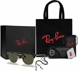 Ray-Ban Sunglasses - Luxury Gift Set: Includes Sunglasses, Tote, Microfiber Bag, Leash in Box Ideal for Gifting