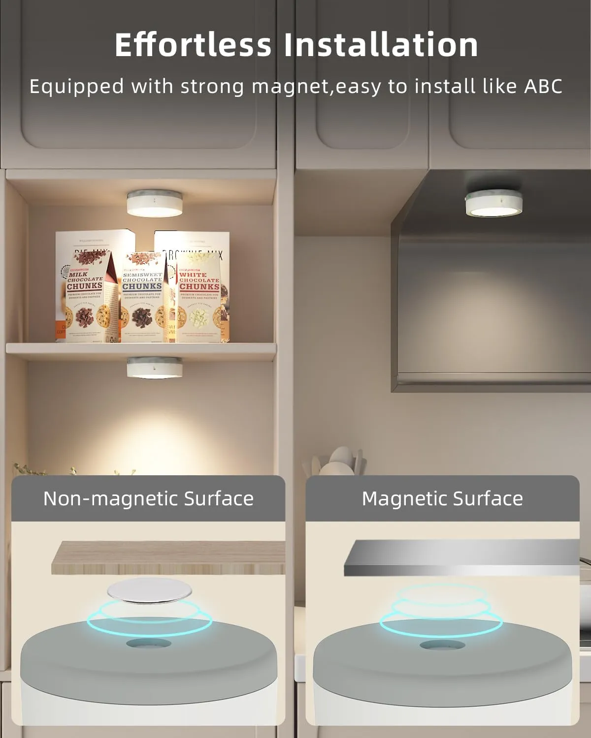 Rechargeable Puck Lights with Remote Control, 1600mAh Battery Powered Push Lights LED Stick On Lights for Closet Magnetic Tap Light USB Display Shelf Lights Kitchen Under Cabinet Press Button Lights