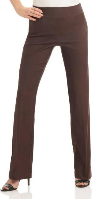 Rekucci Womens Ease into Comfort Stretchy Business Casual Bootcut Pull-On Everyday Office Pant in Regular/Tall/Petite Sizes