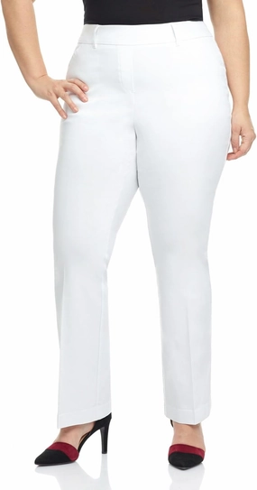 Rekucci Curvy Woman Ease into Comfort Barely Bootcut Plus Size Pant