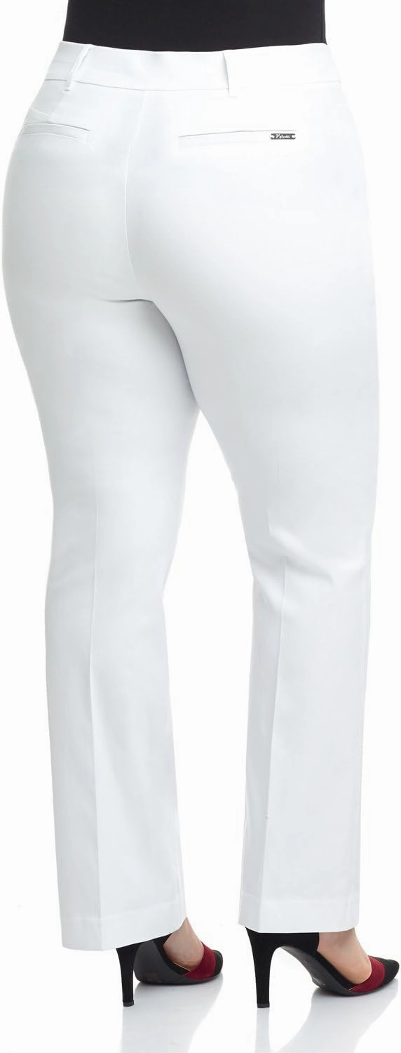 Rekucci Curvy Woman Ease into Comfort Barely Bootcut Plus Size Pant