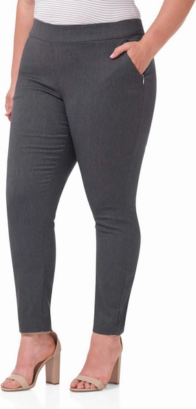 Rekucci Curvy Woman Ease into Comfort Skinny Plus Size Pant w/Tummy Control
