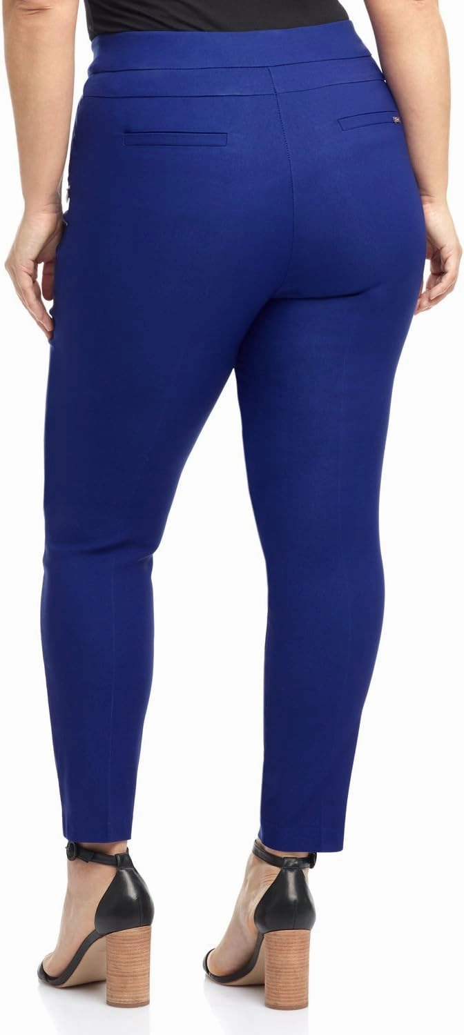 Rekucci Curvy Woman Ease into Comfort Skinny Plus Size Pant w/Tummy Control