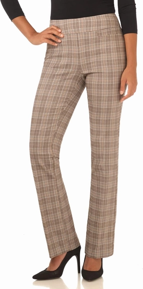 Rekucci Womens Ease into Comfort Stretchy Business Casual Bootcut Pull-On Everyday Office Pant in Regular/Tall/Petite Sizes