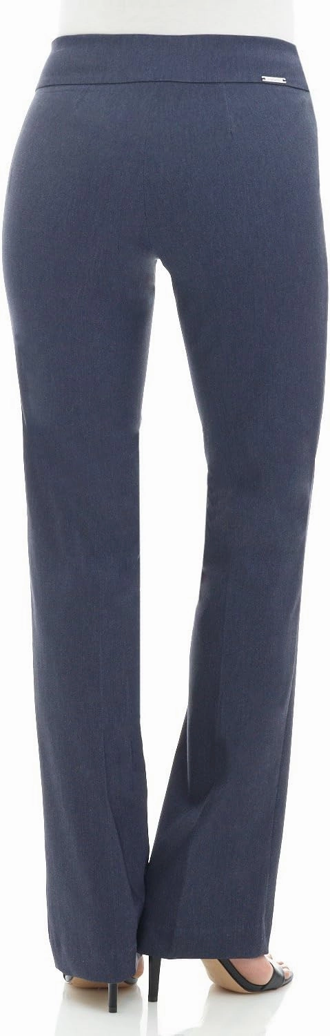 Rekucci Womens Ease into Comfort Stretchy Business Casual Bootcut Pull-On Everyday Office Pant in Regular/Tall/Petite Sizes