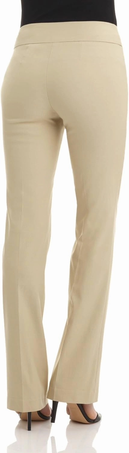 Rekucci Womens Ease into Comfort Stretchy Business Casual Bootcut Pull-On Everyday Office Pant in Regular/Tall/Petite Sizes
