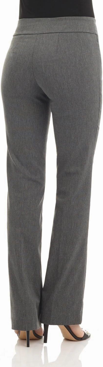 Rekucci Womens Ease into Comfort Stretchy Business Casual Bootcut Pull-On Everyday Office Pant in Regular/Tall/Petite Sizes