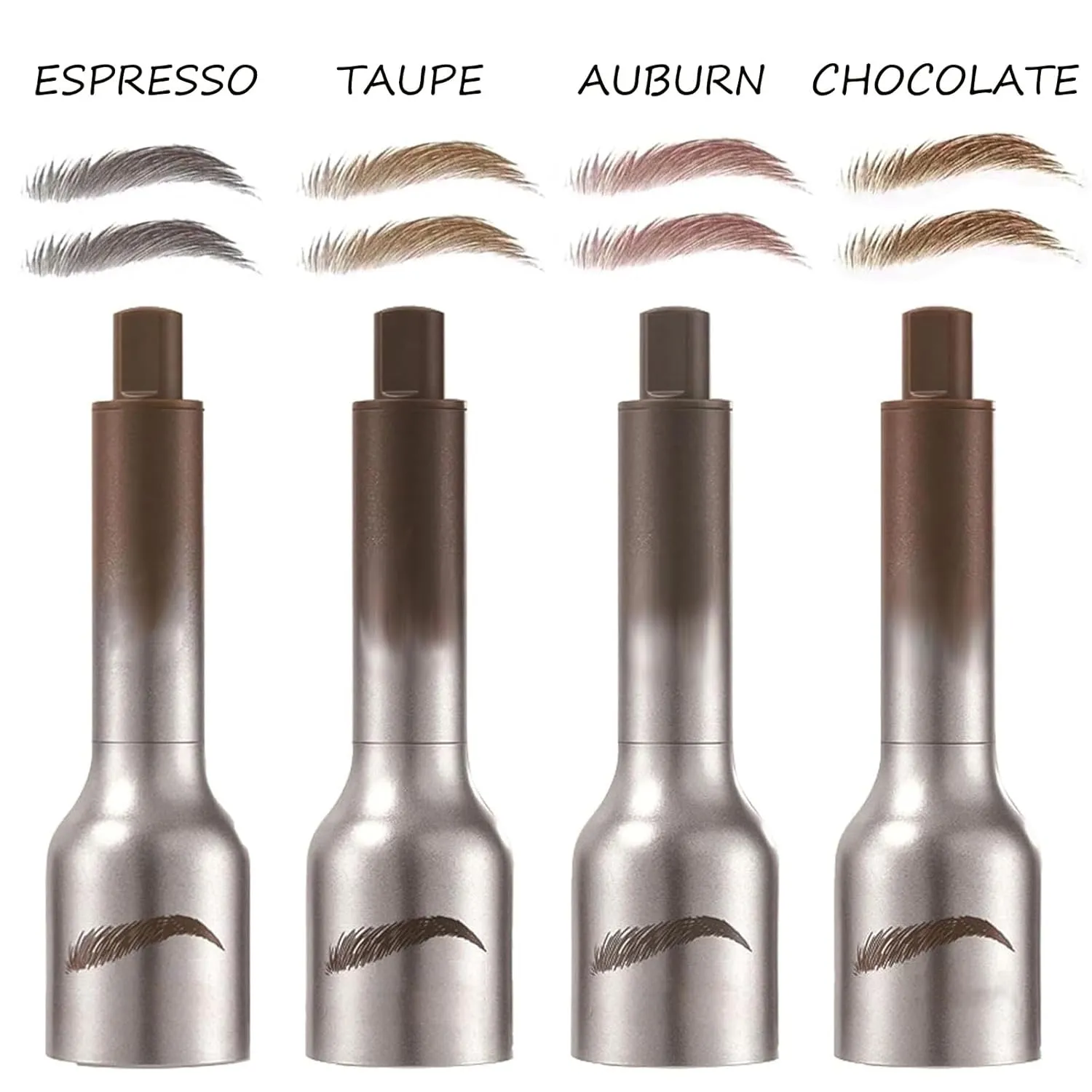 Revorie Brow Fection Angled Brush & Dip - Liftique Instant Brow Brush (4Pcs Mixed)