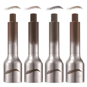 Revorie Brow Fection Angled Brush & Dip - Liftique Instant Brow Brush (4Pcs Mixed)