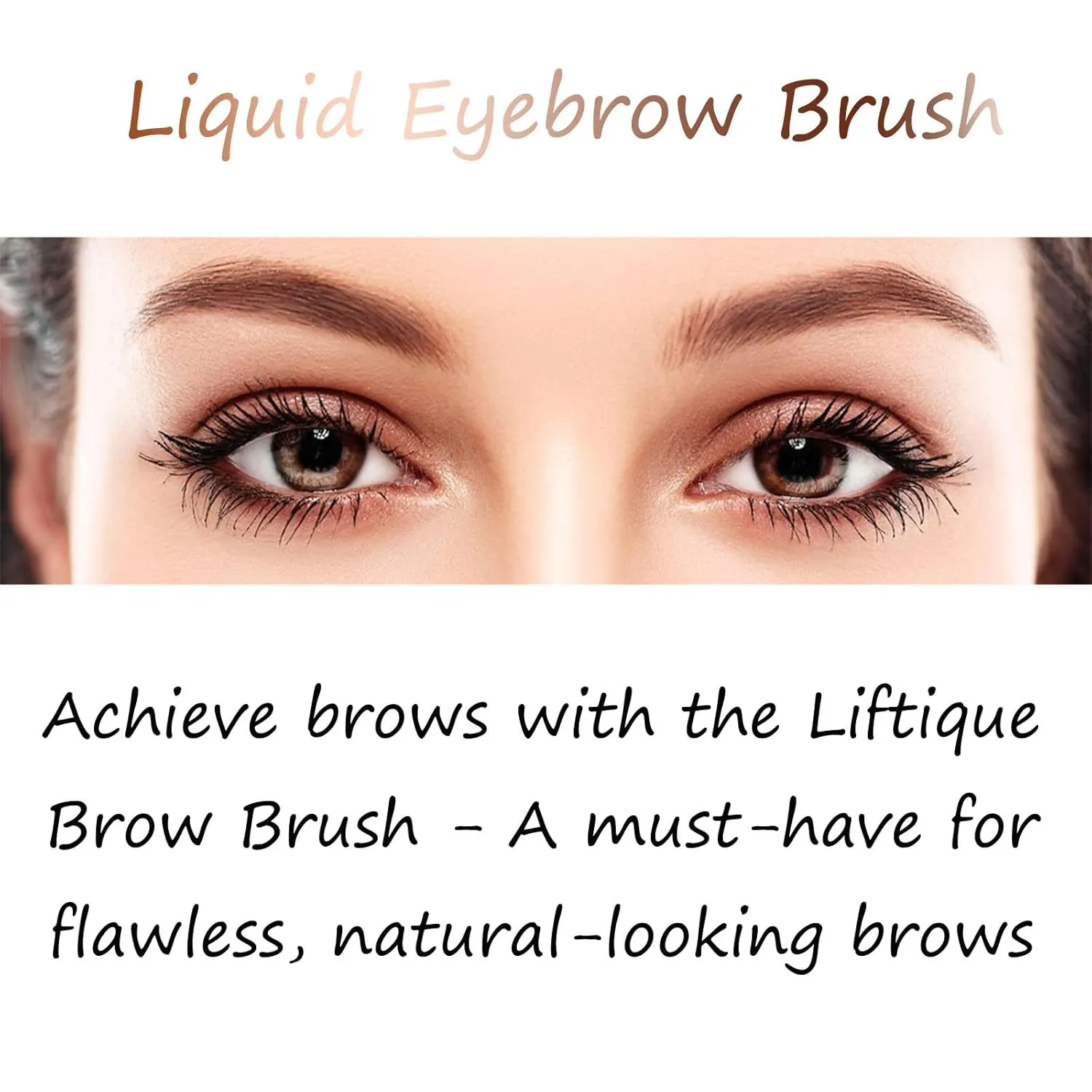 Revorie Brow Fection Angled Brush & Dip - Liftique Instant Brow Brush (4Pcs Mixed)