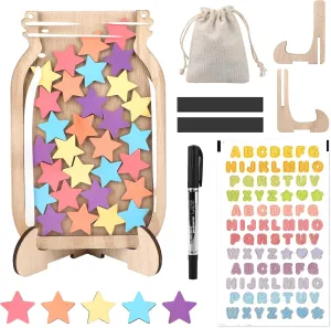 Reward Jar for Kids, Magnetic Reward Jar, Star Reward Jar for Classroom Kids Potty Training Housework Responsibility Behavior Rewards, Routine Training Tool for Boys Girls