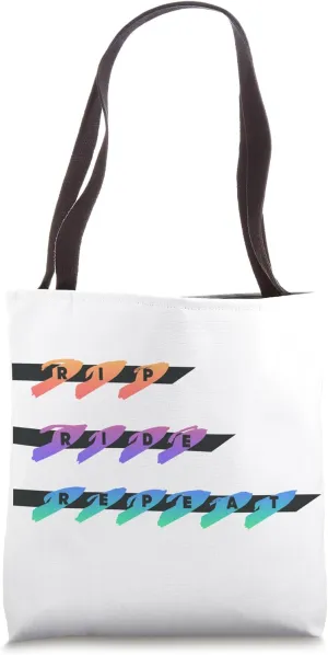 Rip Ride Repeat standup personal watercraft retro style Tote Bag