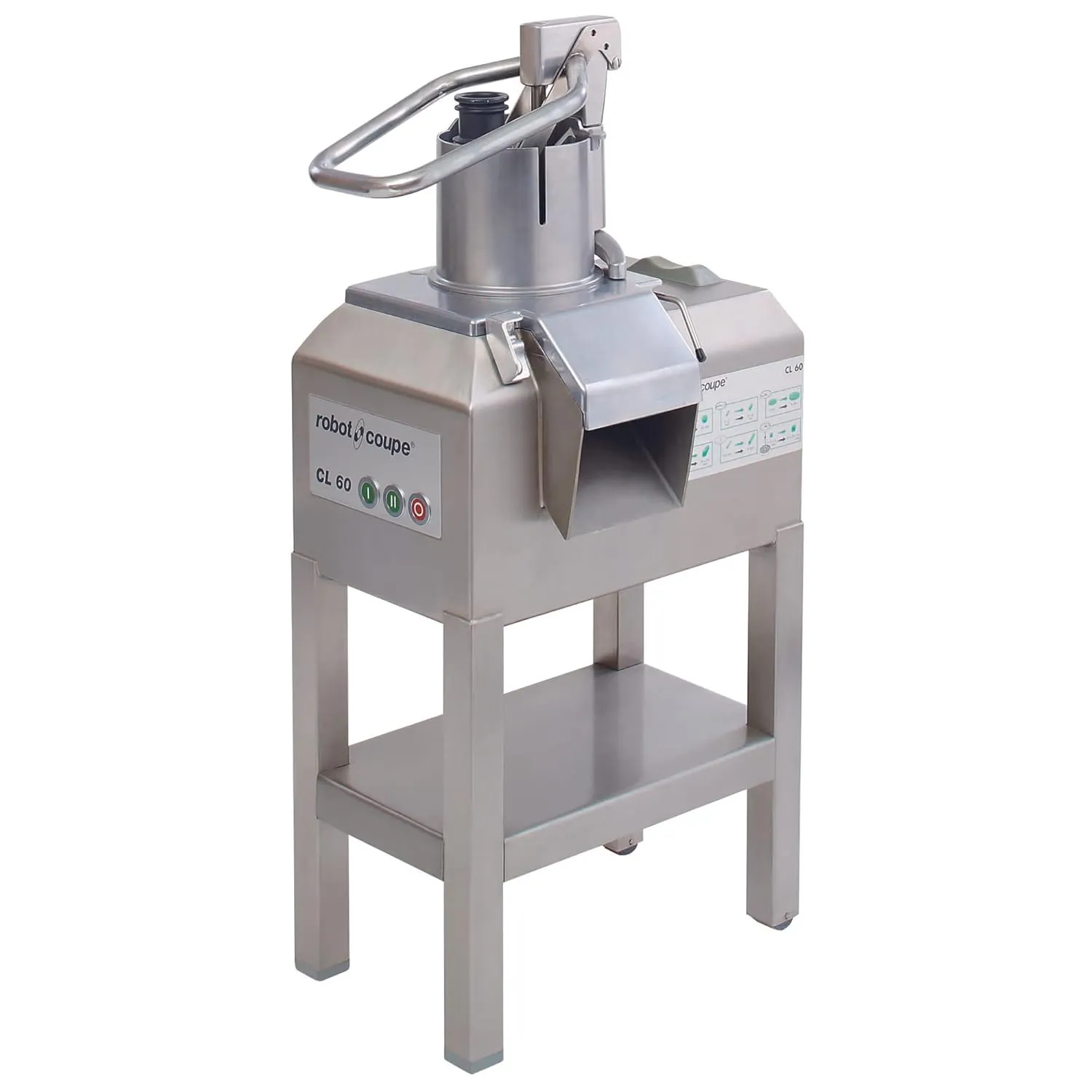 Robot Coupe CL60E NODISC Single-Speed Pusher Feed Commercial Food Processor with Side Discharge (Discs NOT Included)