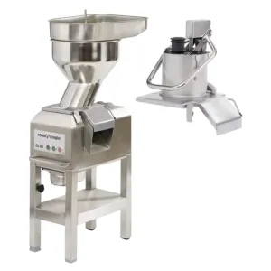Robot Coupe CL60E2HEAD Single-Speed Commercial Food Processor with Side Discharge, Stainless Steel