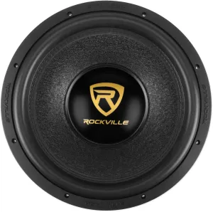 Rockville W15K9D4 15" 5000w Peak Car Audio Subwoofer Dual 4-Ohm Sub 1250w RMS CEA Rated