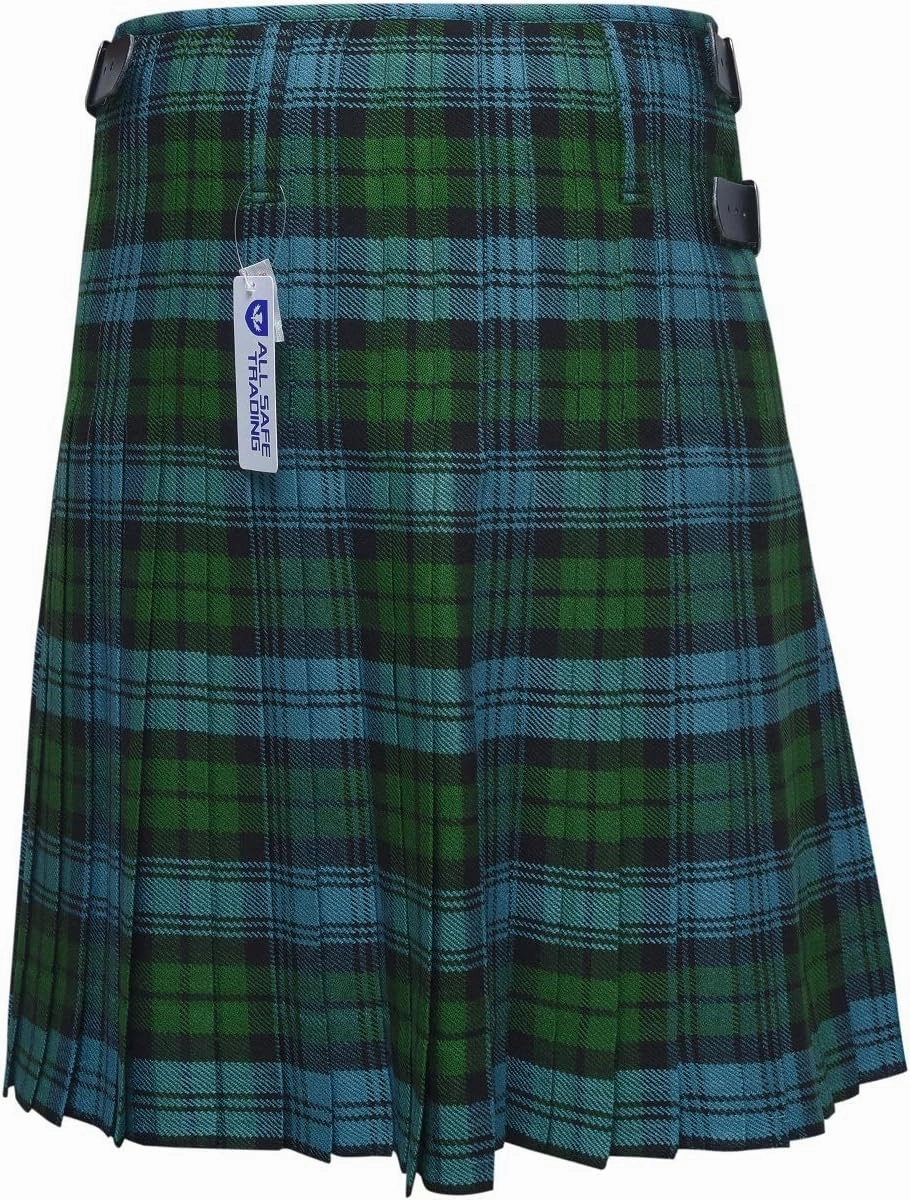 Scottish Men's 8 Yard Tartan Kilt, Highland Wedding Kilt