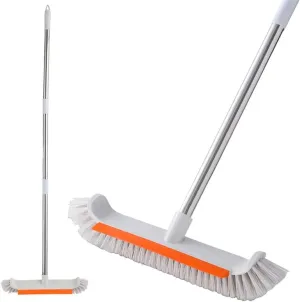 Sepetrel Pool Brush with Curved Edges, Extra-Wide Heavy Duty Pool Cleaning Brush with Reinforced Aluminum Back, Strong Bristles, Fits Standard Pool Poles – Safe for Vinyl Liners