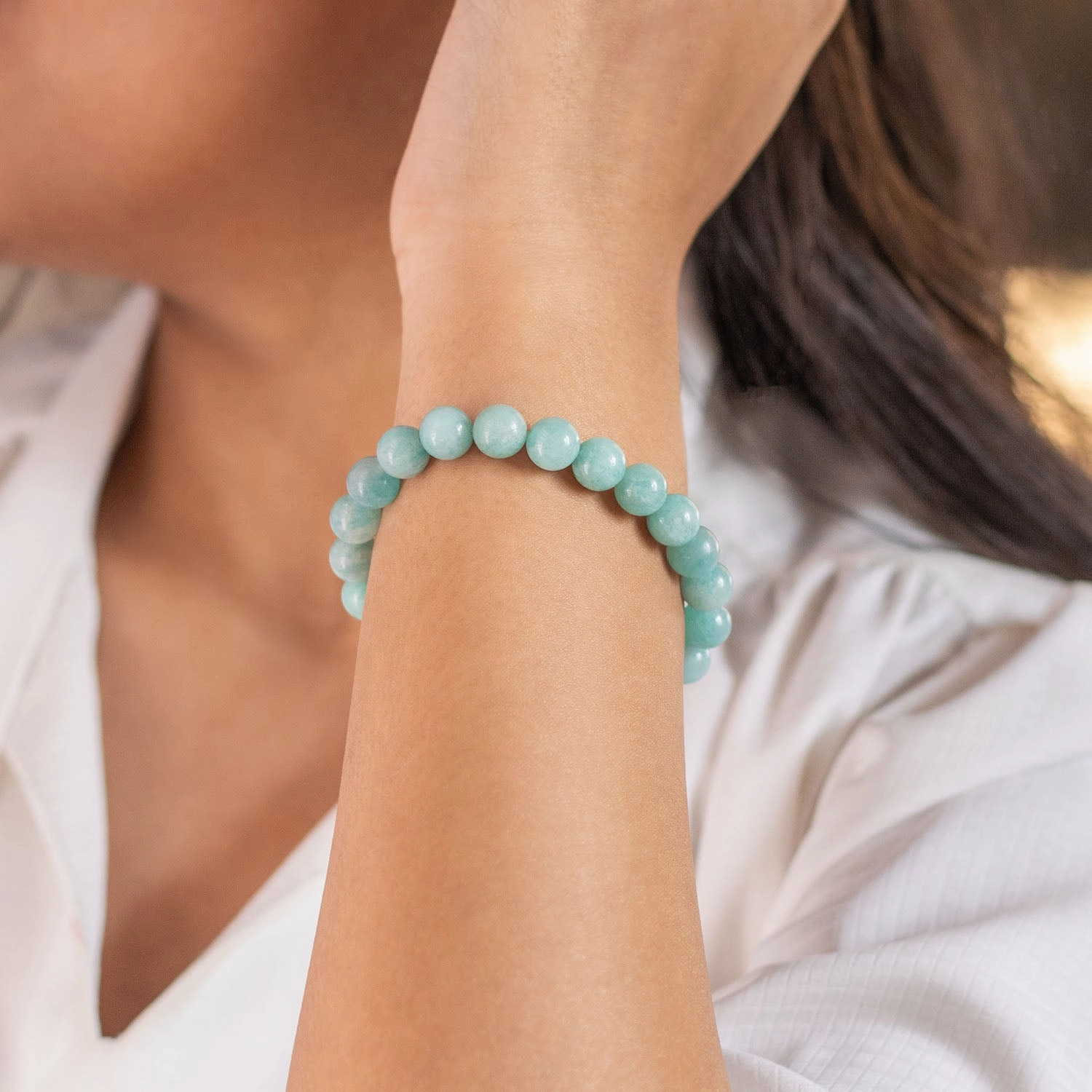 Serene Amazonite Natural Stone Bracelet