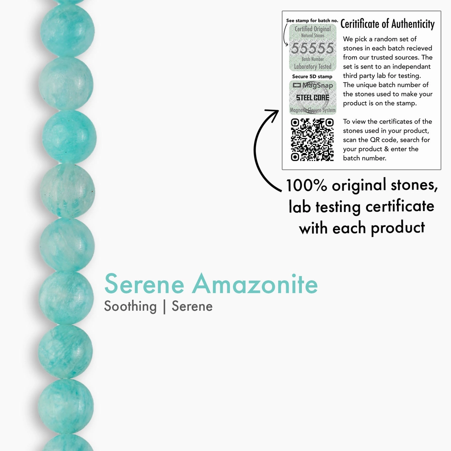 Serene Amazonite Natural Stone Bracelet