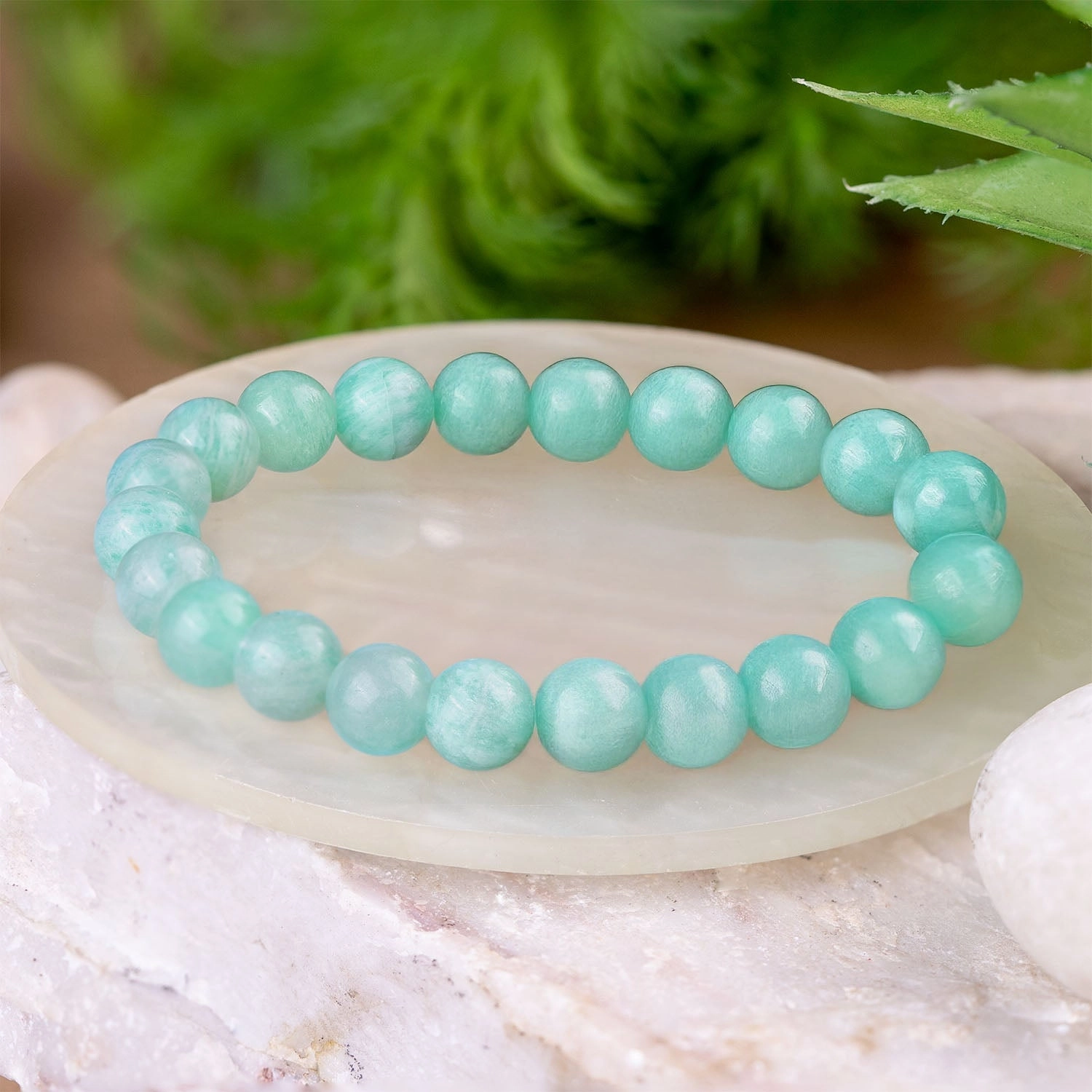 Serene Amazonite Natural Stone Bracelet