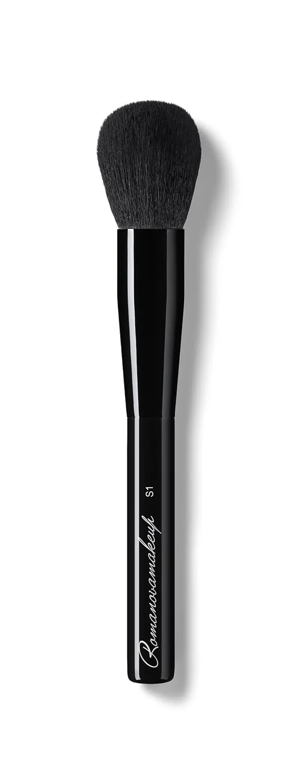 Sexy Foundation and Powder Brush. Durable and Ultimate Soft Brush for Easy Blending by Romanovamakeup. Blend Makeup or Cream on Face, Smooth and Even Result, no Spots or Streaks Pro Brush for Women.