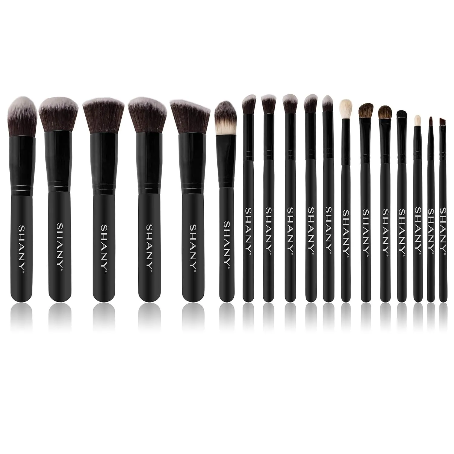 SHANY Makeup Brushes Artisan Easel Elite Cosmetics Make up Brush Set, Complete Kabuki Makeup Brush Set with Standing Convertible Makeup Brush Holder Storage - 18 pcs