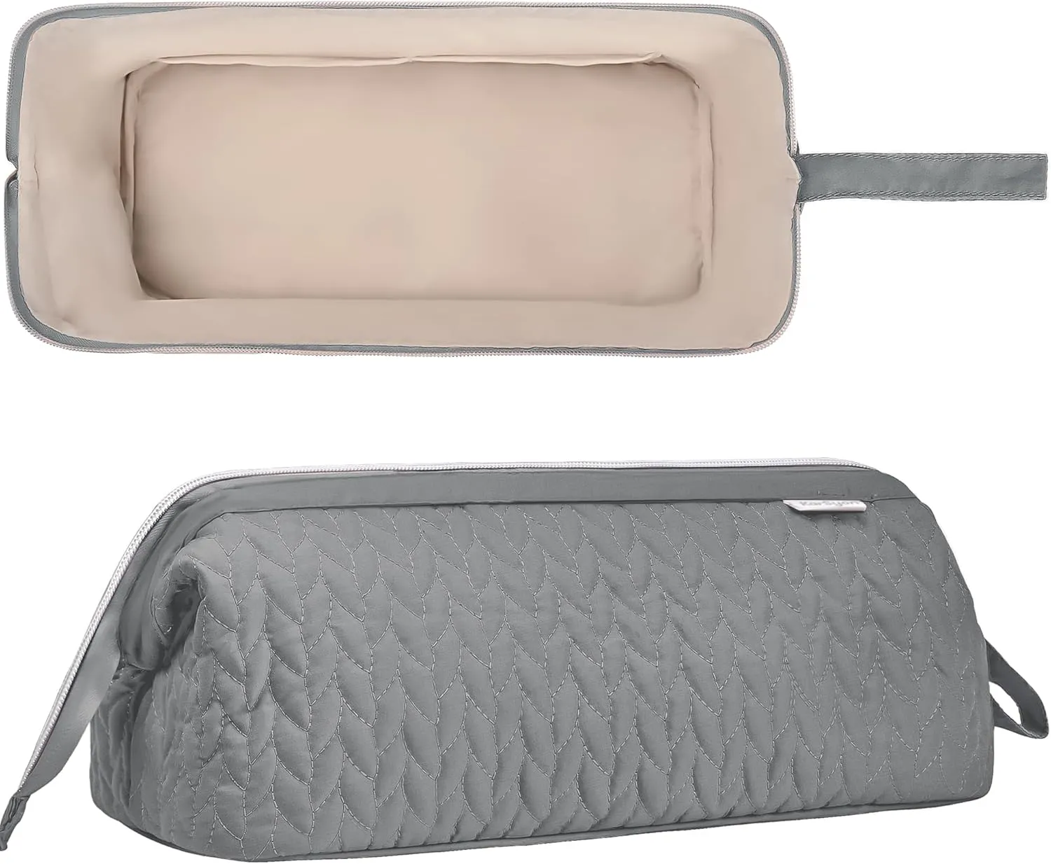 Shark Flex Style Case for Dyson Airwrap Hair Dryer Brush Revlon Hair Tools Travel Bag Carrying Case Flat Curling Iron Organizer (Grey)