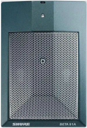 Shure BETA 91A Kick Drum Microphone - Half-Cardioid Condenser Mic with Integrated Preamplifier and XLR Connector, Low Profile Design - Maximize Setup Efficiency While Minimizing Stage Clutter