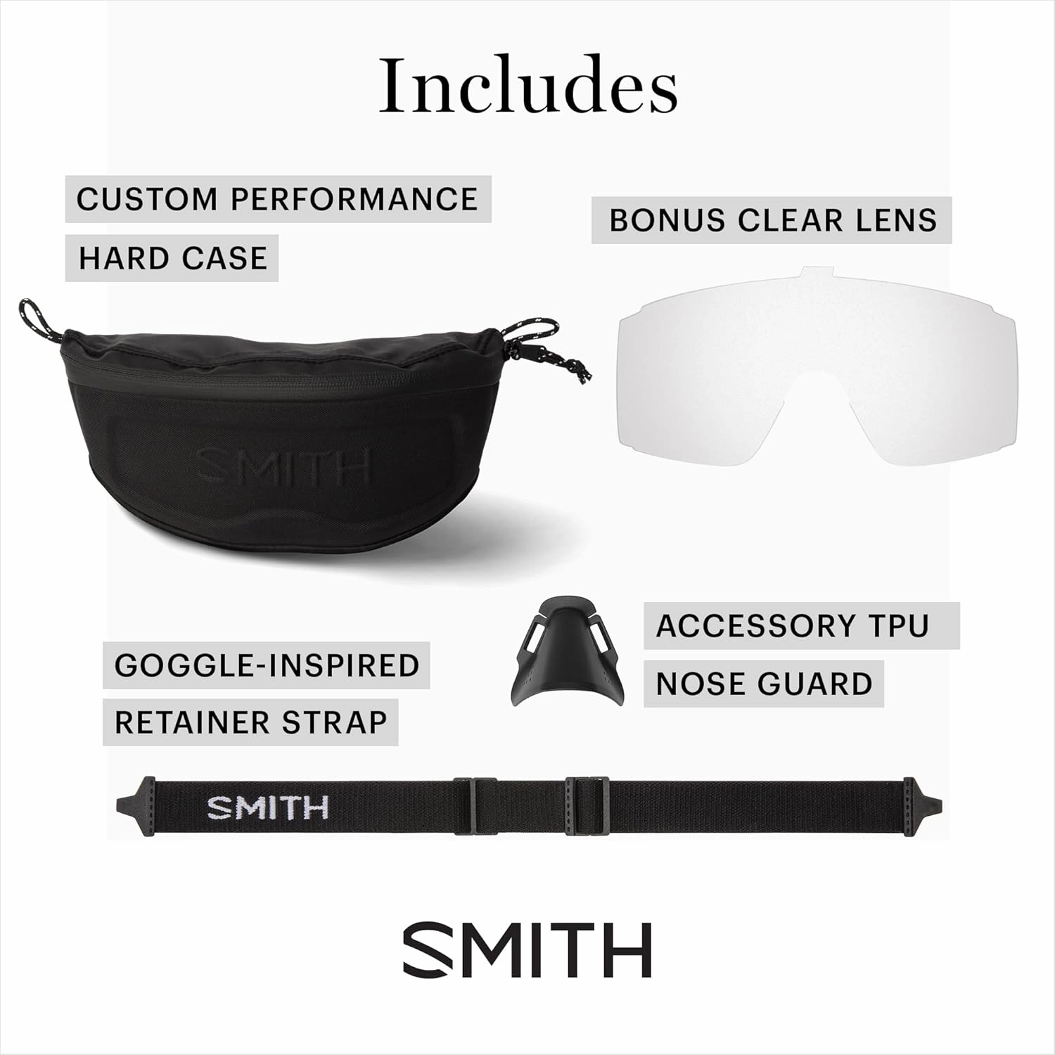 SMITH Pursuit Sunglasses with ChormaPop Shield Lens – Performance Sports Sunglasses – Removable Side Shields – Men & Women