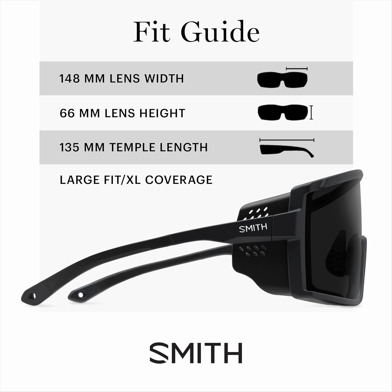 SMITH Pursuit Sunglasses with ChormaPop Shield Lens – Performance Sports Sunglasses – Removable Side Shields – Men & Women