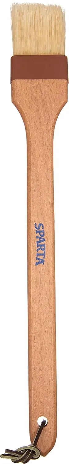 SPARTA 4037000 Boarhair Angled Pastry Brush, Basting Brush With Handle Hole, 2 Inches, Brown, (Pack of 12)