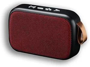 Speaker Compatible with Asus Transformer Book T90 Chi Fabric Design 3W Playtime 6H Indoor, Outdoor Travel (RED)